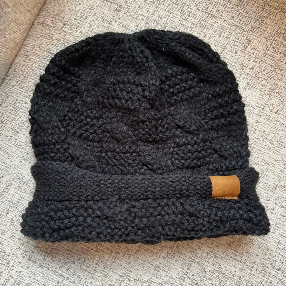 Black Knit Beanie